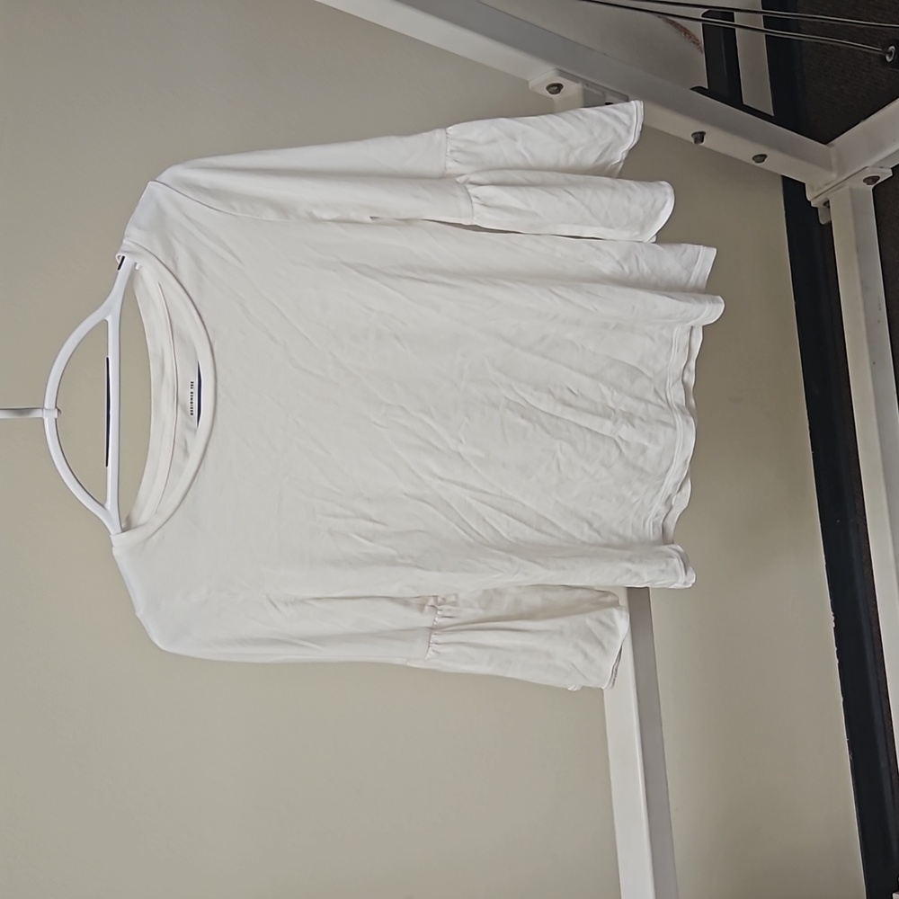 Banana Republic Bell Sleeve White Designer Tee